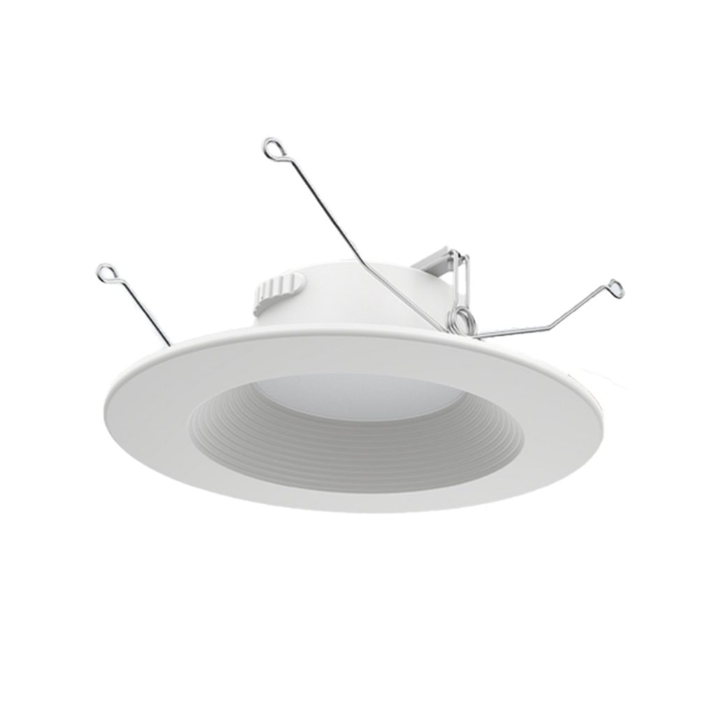 Luminaire encastré DEL intégré 5 po et 6 po, downlight gradable, 5 températures de couleur sélectionnables (2700K/3000K/3500K/4000K/5000K), certifié CETL