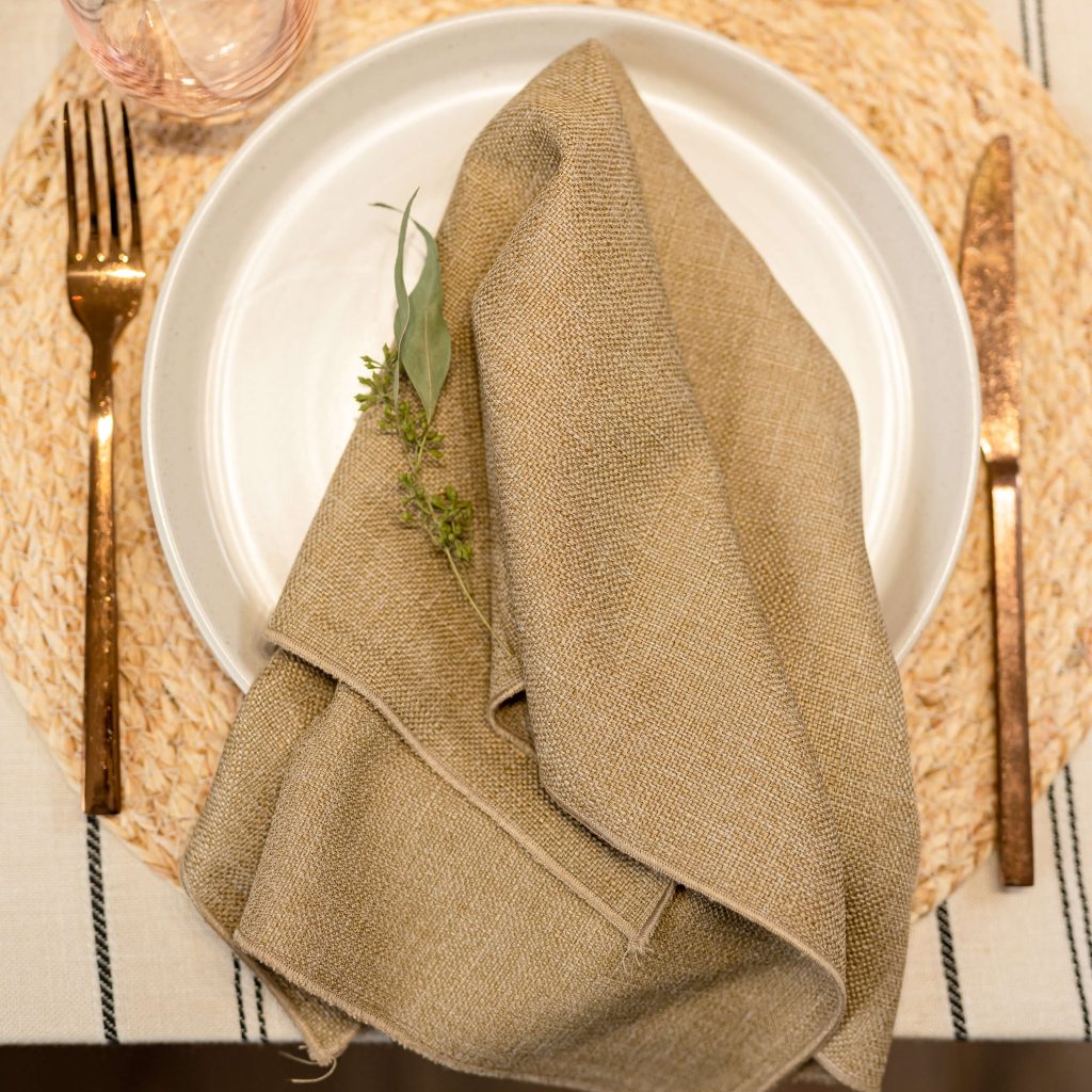 Serviette Lin Automne - Paquet de 2
