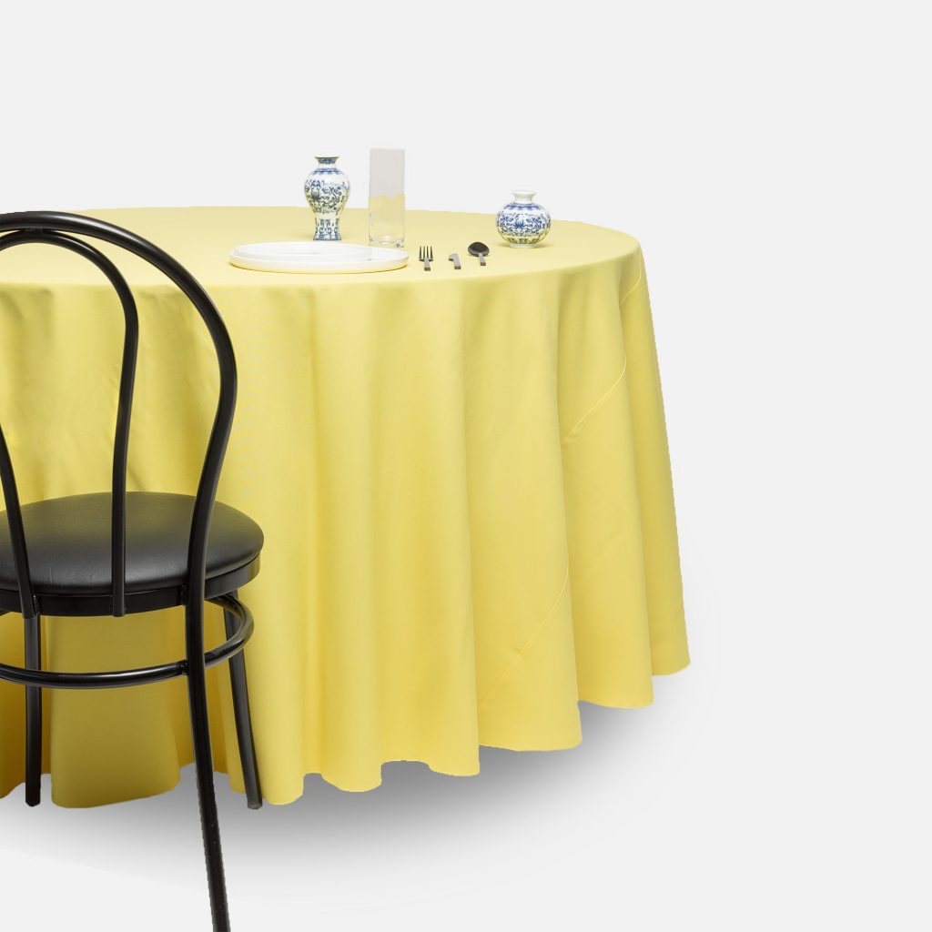 Nappe Coffre Jaune Citron - Polyester