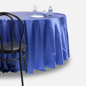 Nappe Coffre Bleu Iris - Satin