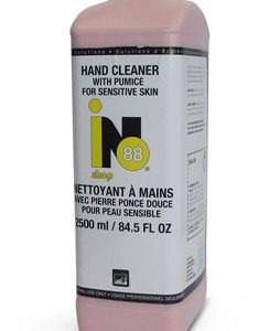Nettoyant à mains à la pierre ponce pour peau sensible