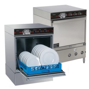 Chemical sanitizing dishwasher