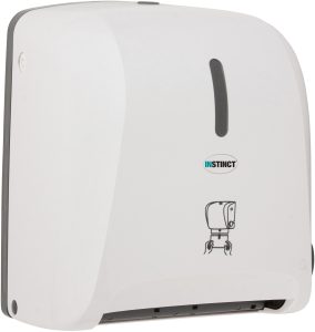Distributeur d'essuie-mains à coupe automatique, blanc