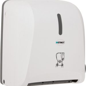 Distributeur d'essuie-mains à coupe automatique, blanc