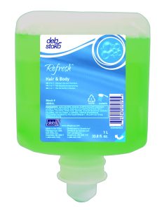 Gel douche et shampooing rafraîchissant 2-en-1