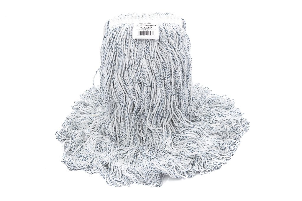 Vadrouille humide de finition (nylon/attachée/brins bouclés)
