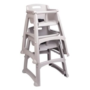Chaise haute pour enfant, avec roues