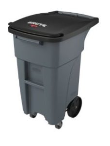 BRUTE® CONTENEUR INCLINABLE AVEC ROULETTES 32 GAL GRIS