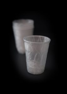 Verres en plastique emballés individuellement