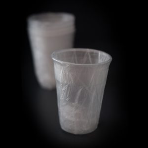 Verres en plastique emballés individuellement