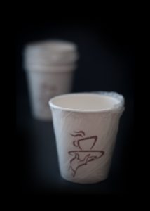 Hot/cold paper glasses, individually wrapped