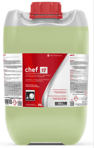 CHEF 17 détergent chloré concentré pour lave-vaisselle commerciaux