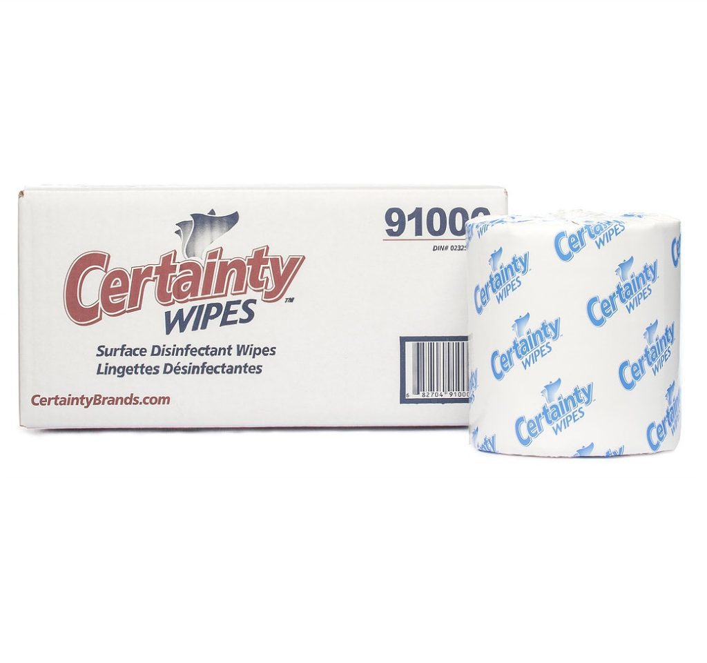 Certainty lingettes de nettoyage