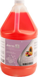 DERM 7 savon à mains, parfum mangue et papaye