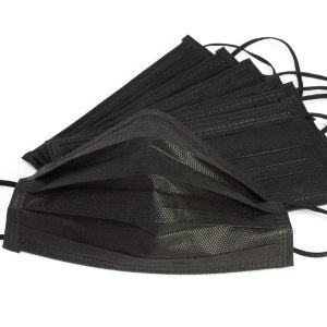Masques jetables noirs (boîte de 40)