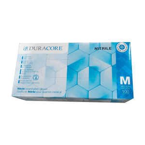 Gants de nitrile médicaux sans poudre 4mil, bleus (100/boîte)