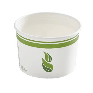 Bol en papier doublé de PLA compostable, 8oz, 20 X 50 unités