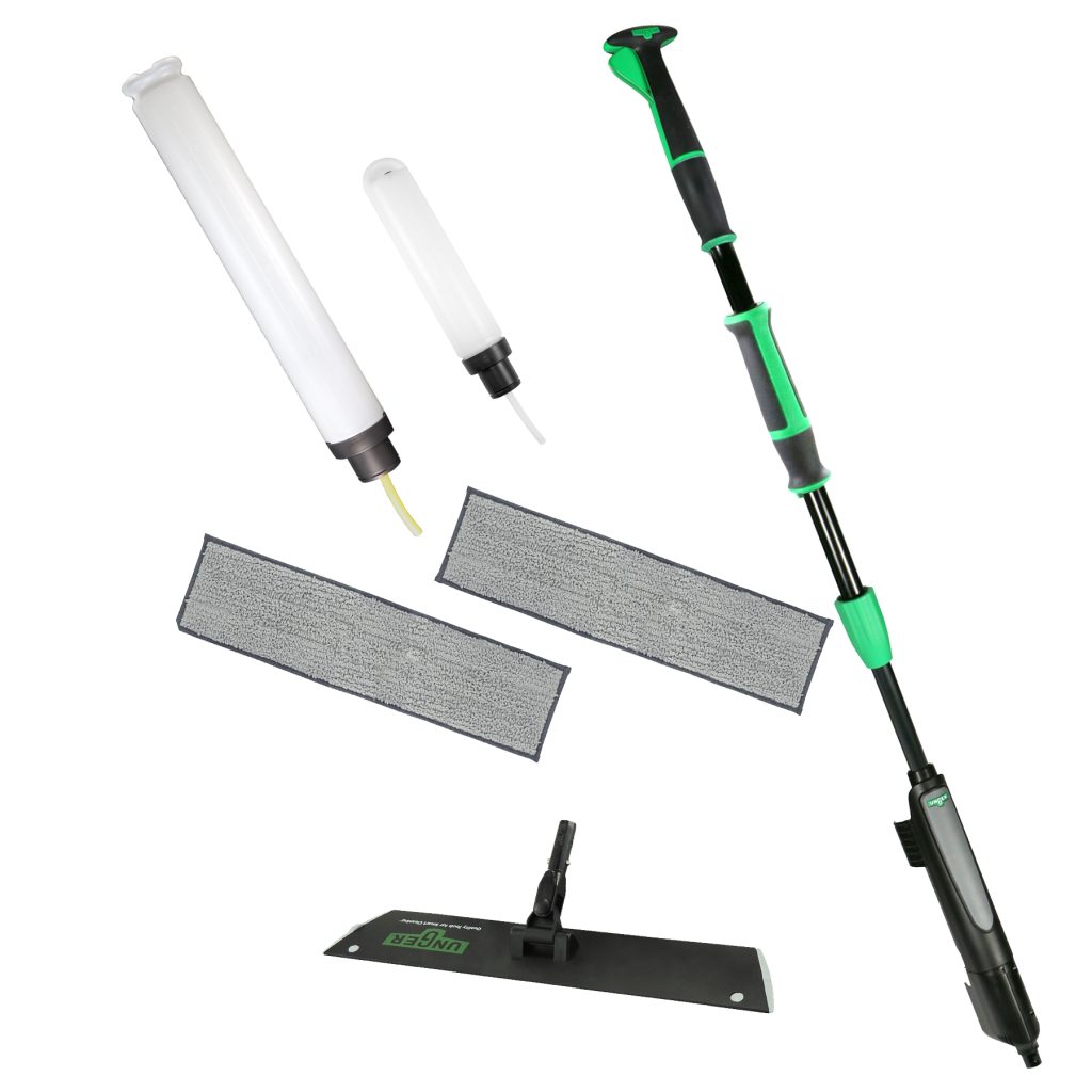 Unger Excella trousse de nettoyage à plancher, manche droit 18 po