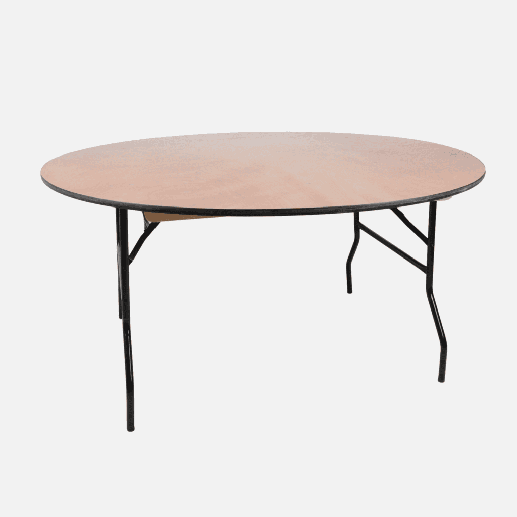 Table Ronde Pliante 60'' / 8 à 10 personnes