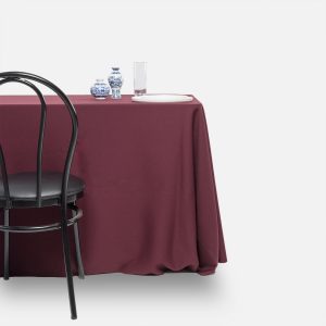 Fitted tablecloth, Wine Red - Polyester