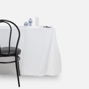 Fitted tablecloth, White - Polyester