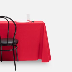 Fitted tablecloth, Red - Polyester