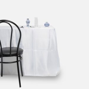 Fitted tablecloth, White - Peau de soie