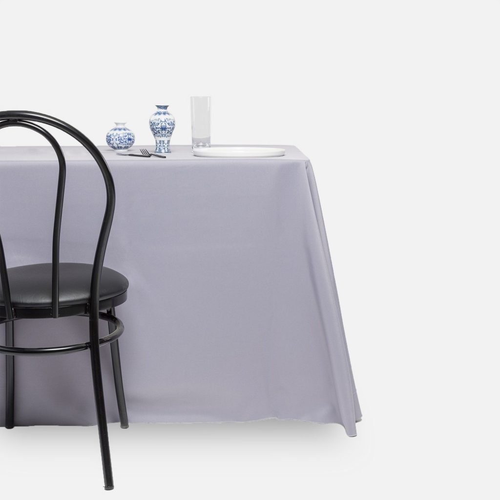 Fitted tablecloth, Grey - Polyester