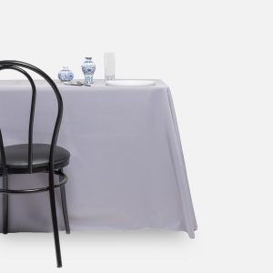 Fitted tablecloth, Grey - Polyester