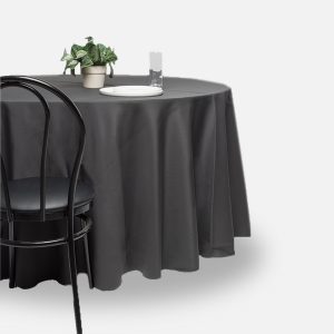 Fitted tablecloth, Charcoal - Polyester
