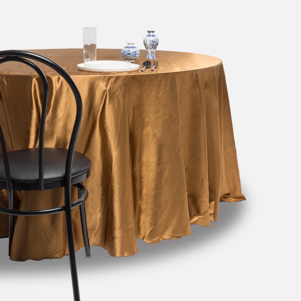 Fitted tablecloth, Copper - Satin