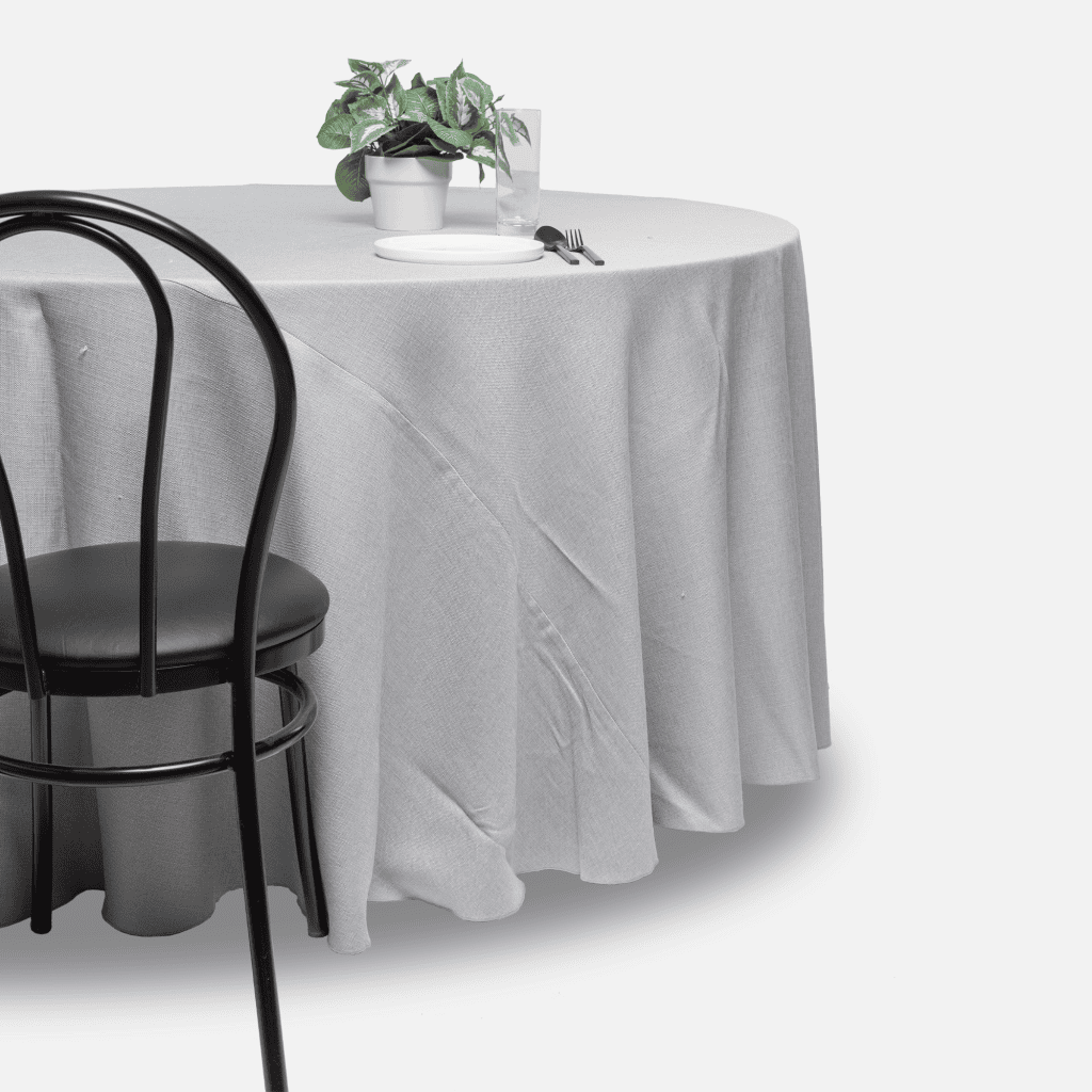 Fitted tablecloth, Pale Grey - Linen