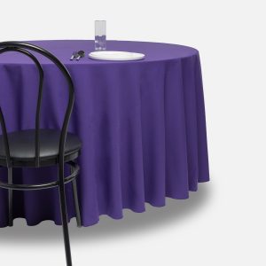 Fitted tablecloth, Mauve - Polyester