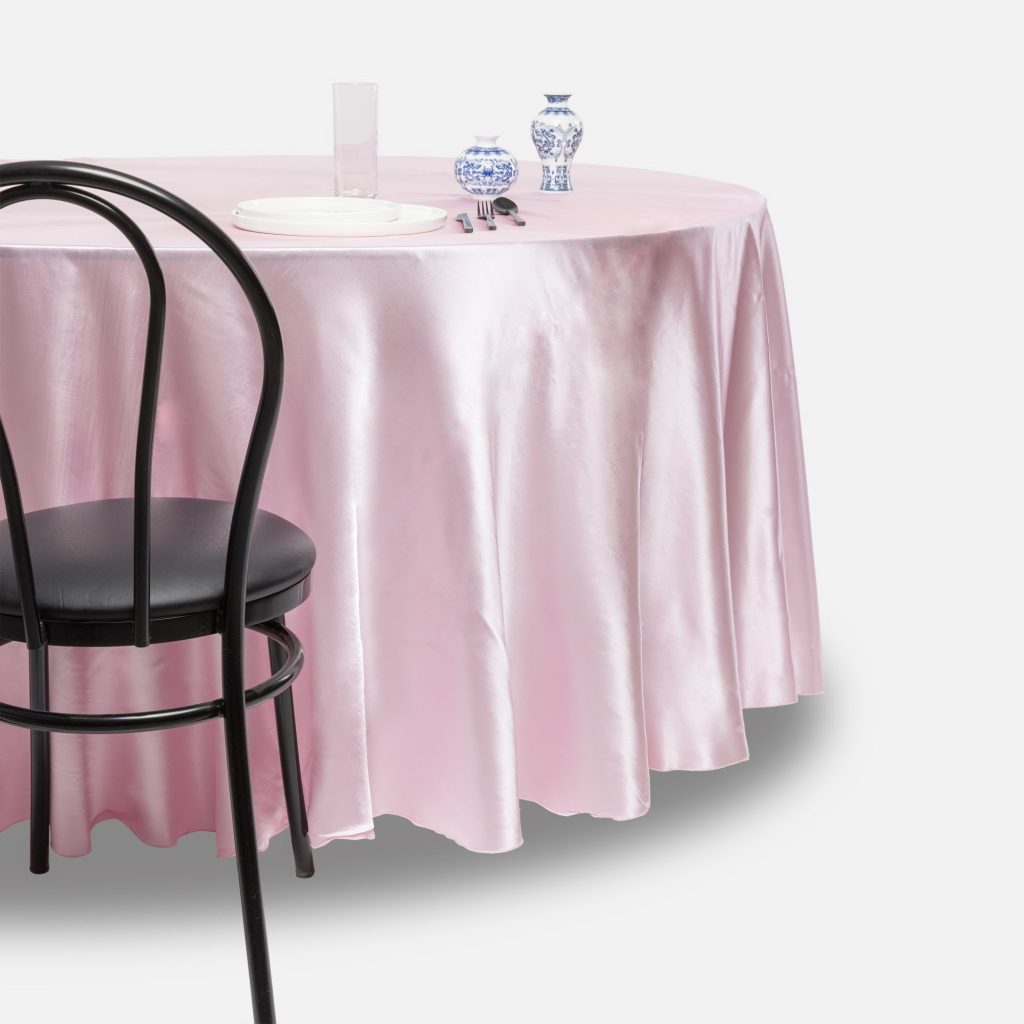 Fitted tablecloth, Rose - Satin
