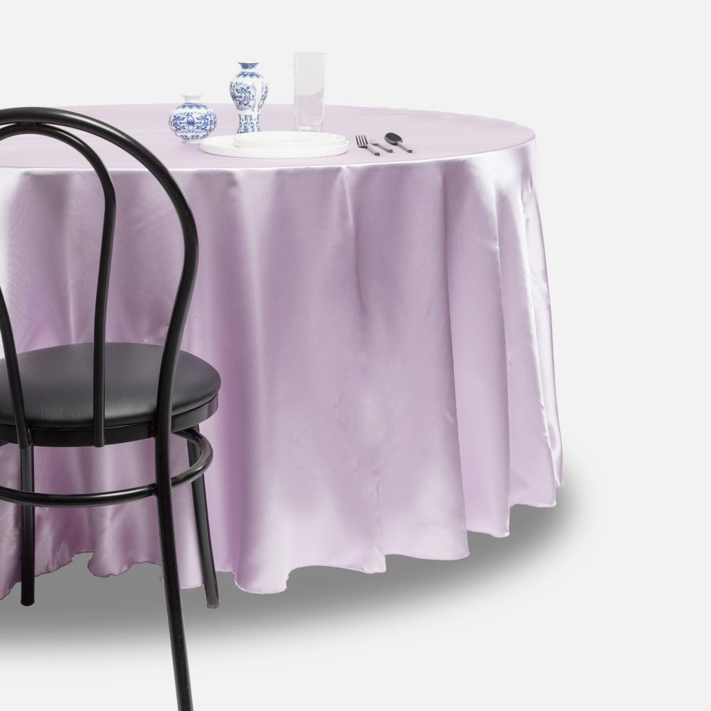 Fitted tablecloth, Lilac - Satin