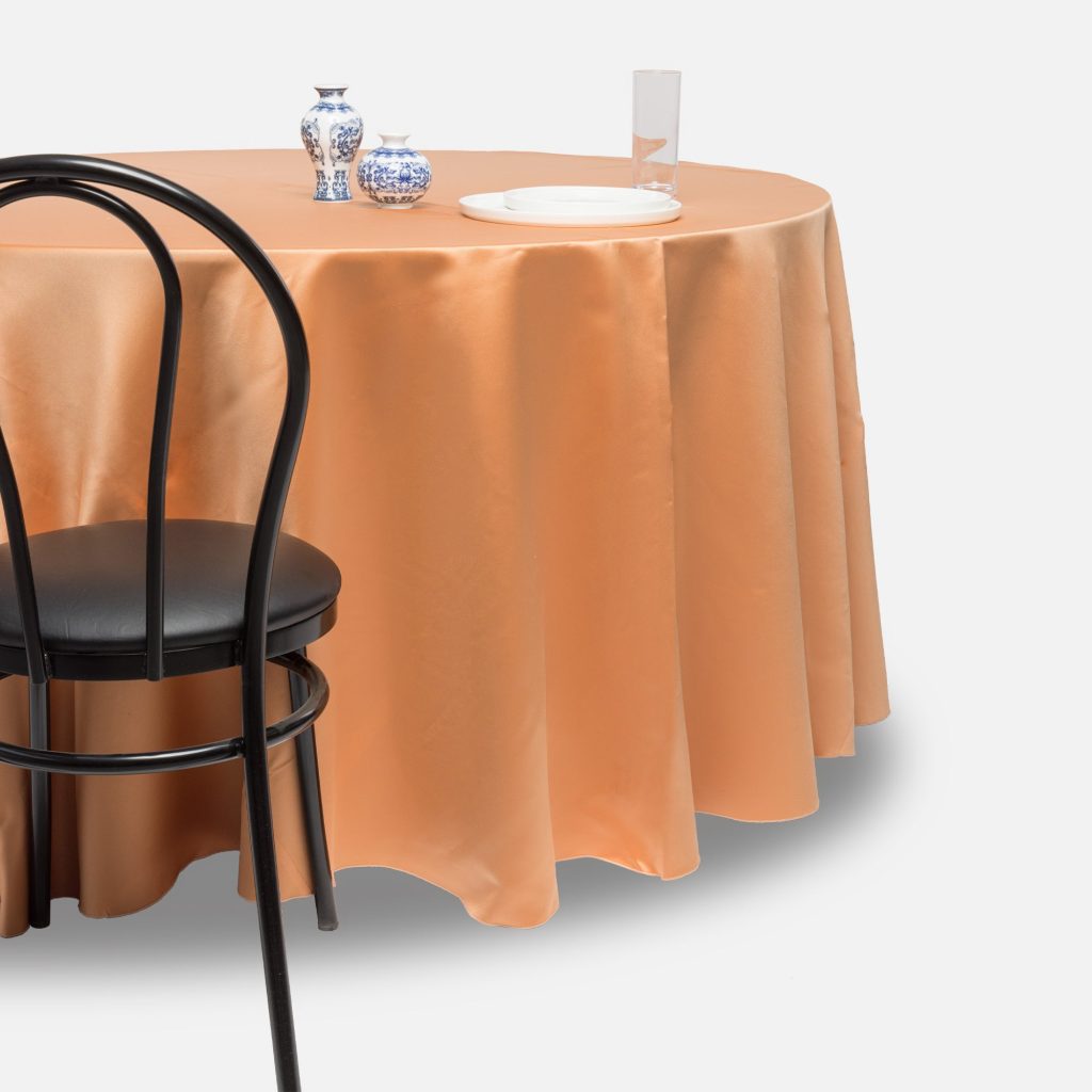 Fitted tablecloth, Mandarin - Peau de soie