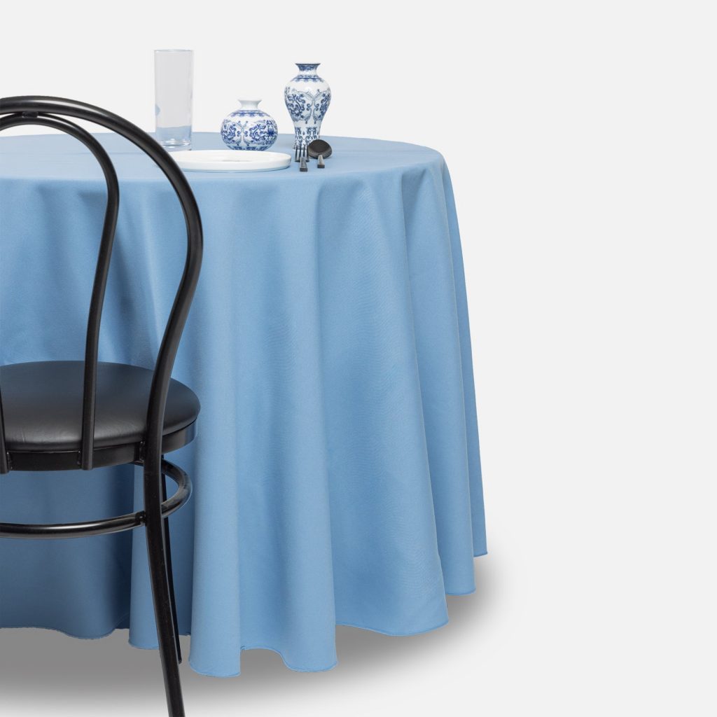 Fitted tablecloth, Pacific Blue - Polyester