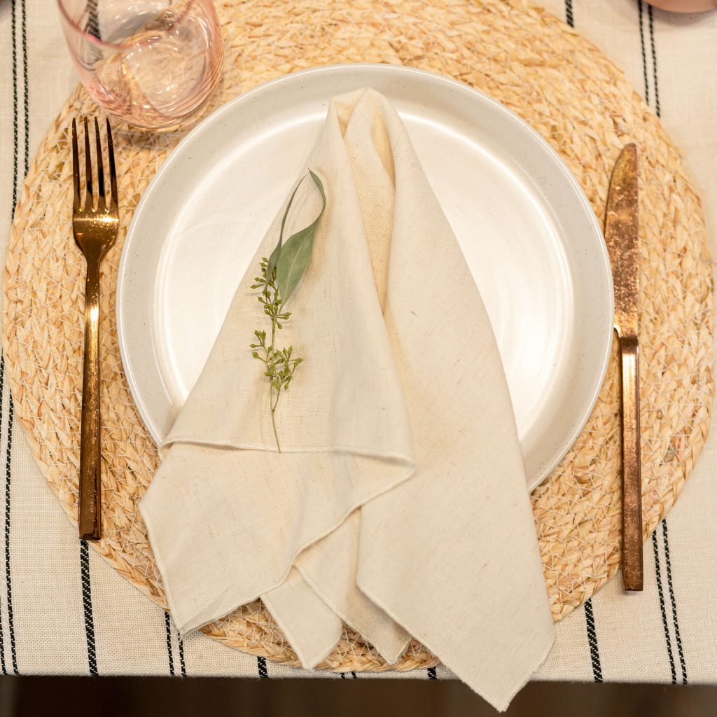 Linen napkin, Natural - Pack of 2