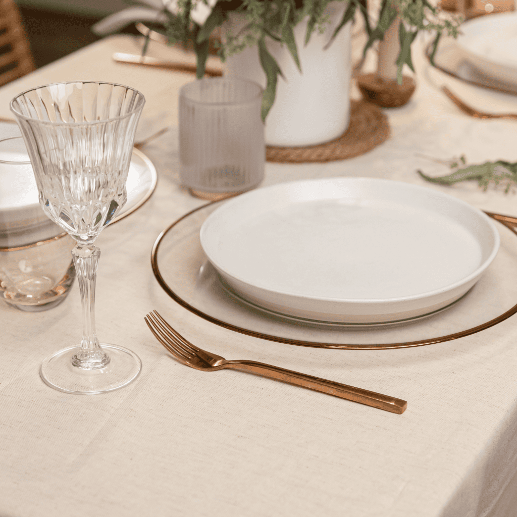 Rectangle tablecloth Natural Linen 90x156''