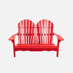 Double Adirondack chair - Fire Red