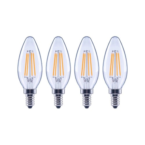 Ecosmart ampoule DEL B11 E12 candelabre, équivalent 60W, gradable, blanc doux (2700K-2900K), paquet de 4