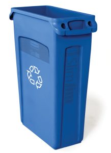 Slim Jim recycling container with venting channels - 23 gal (87.1 L)