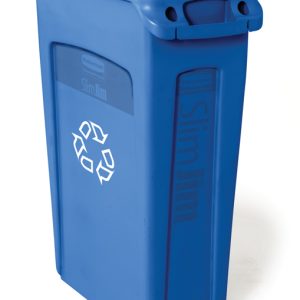Slim Jim recycling container with venting channels - 23 gal (87.1 L)