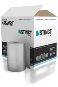 White paper hand towels
