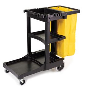 Janitor cart with vinyl bag 6173-88