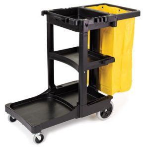 Janitor cart with vinyl bag 6173-88