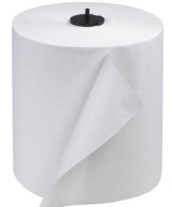 Paper hand towel rolls, white, 6 x 700 ft