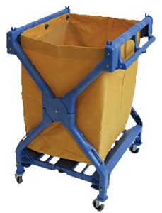 X-frame folding cart, blue