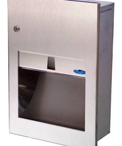 Recessed hand towel dispenser