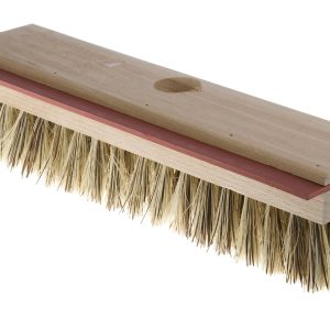 Floor brush with squeegee for small areas
